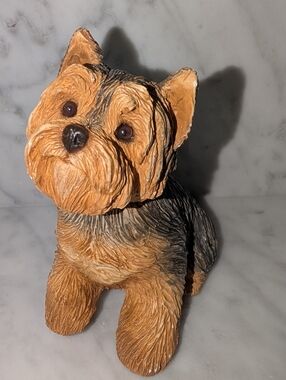 Sandicast M338 Yorkshire Terrier Yorkie Dog Puppy Figurine Sculpture 4.5" 2002